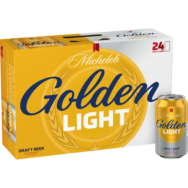 Michelob Golden Light Lager Draft Beer Cans hero