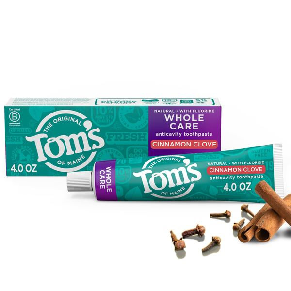 Oral Hygiene Tom's of Maine Natural Toothpaste With Fluoride, Cinnamon Clove hero