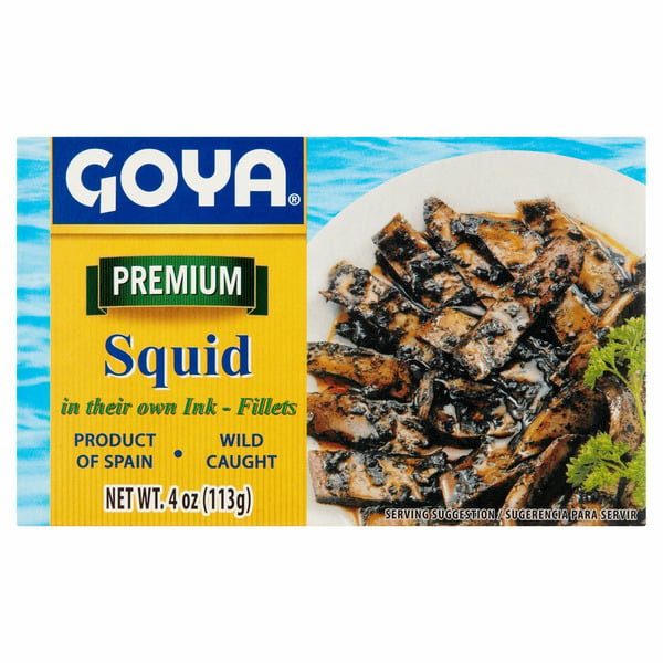 Packaged Seafood Goya Squid Fillets in Ink hero