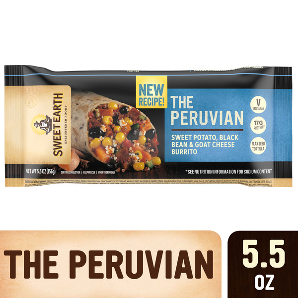 Frozen Burritos Sweet Earth The Peruvian Burrito Frozen Entrée hero