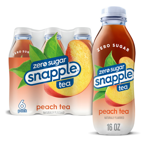 Juice & Nectars Snapple Zero Sugar Peach Tea hero