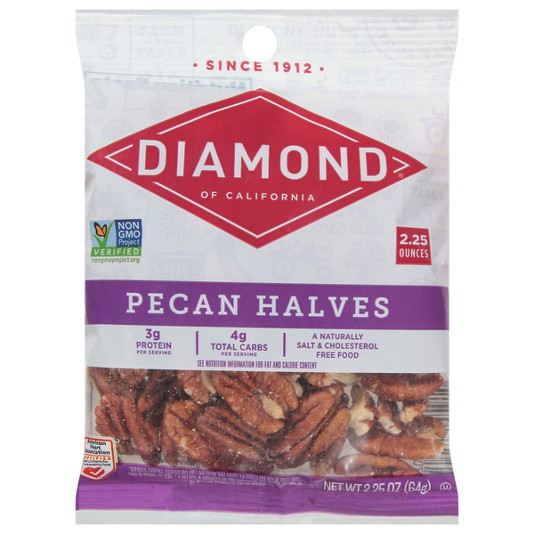 Nuts, Seeds & Dried Fruit Diamond Pecan, Halves hero