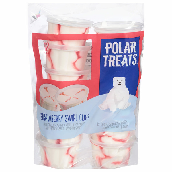 Ice Cream & Ice Polar Treats Strawberry Swirl Cups Ice Cream hero