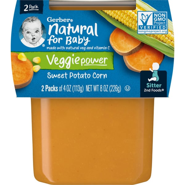 Baby Food & Formula Gerber Sweet Potatoes & Corn 2nd Foods hero