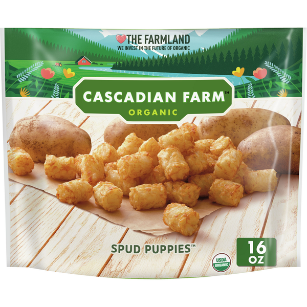 Frozen Appetizers & Sides Cascadian Farm Organic Spud Puppies Frozen Potatoes hero