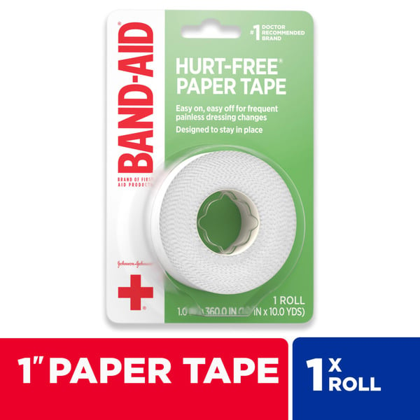 First Aid BAND-AID First Aid Hurt-Free Medical Paper Tape hero