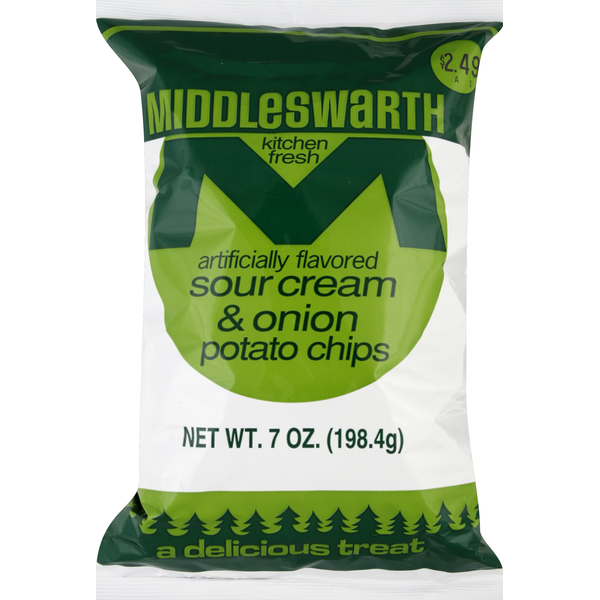 Chips & Pretzels Middleswarth Potato Chips, Sour Cream & Onion hero