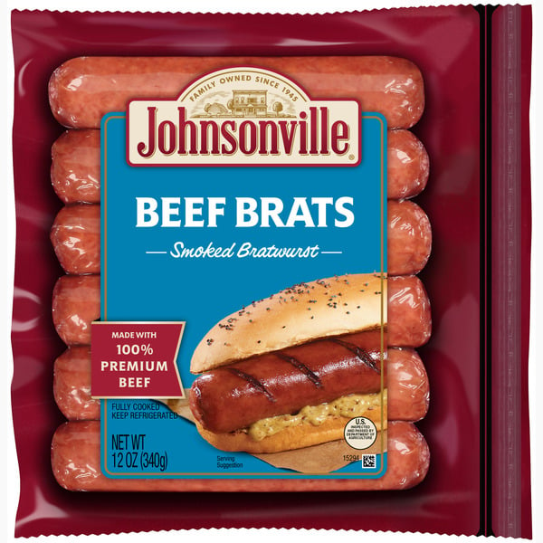 Hot Dogs & Sausage Johnsonville Smoked Beef Brats hero