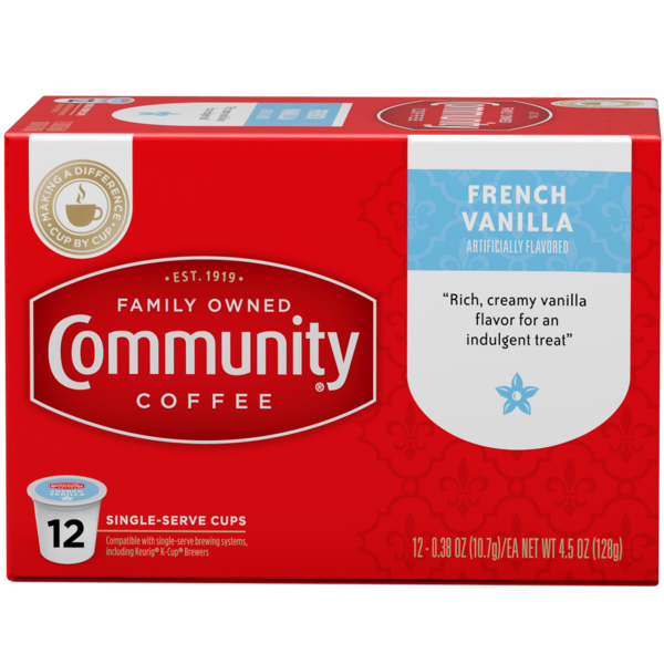 Coffee Community Coffee French Vanilla Coffee Pods for Keurig K-cups hero