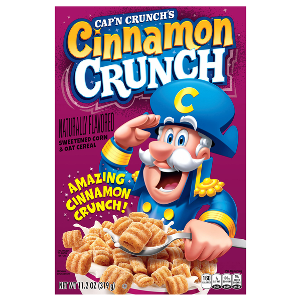 Cereal Cap'N Crunch Cereal, Cinnamon Crunch hero