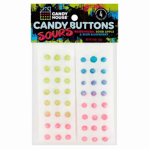 Candy & Chocolate Candy House Watermelon Sour Apple & Blue Raspberry Sours Candy Buttons hero