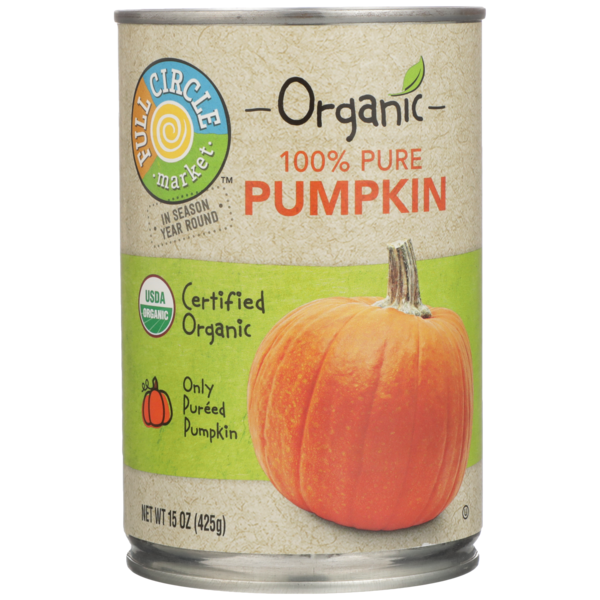 Canned Fruit & Applesauce Full Circle 100% Pure Pumpkin hero