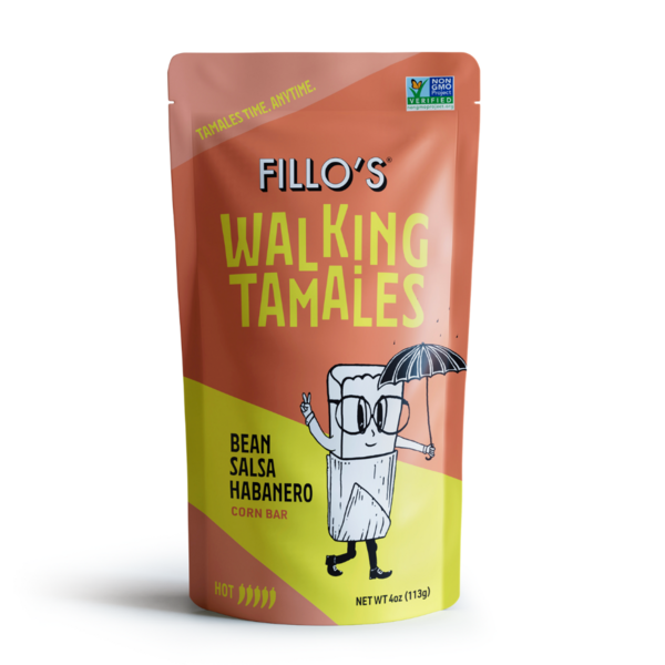 Latino Foods Fillo's Ready To Eat Bean Salsa Habanero Tamales - Gluten Free, Vegan hero