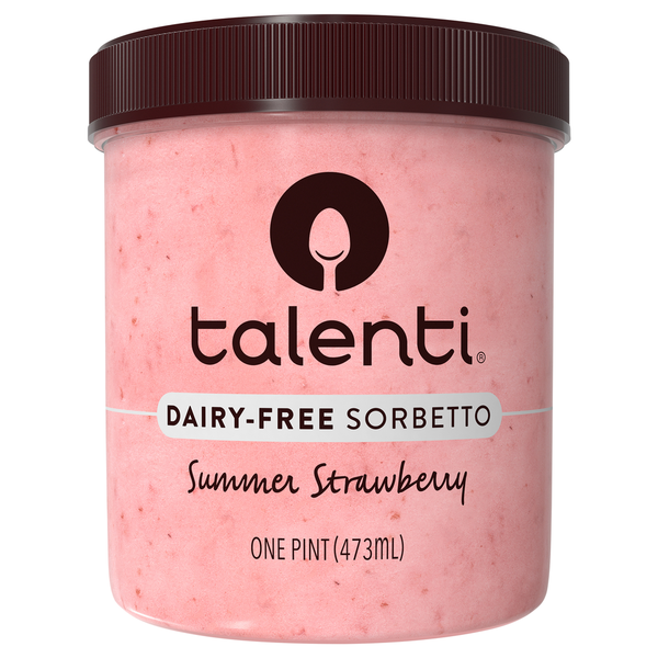 Frozen Foods Talenti Sorbetto, Dairy-Free, Summer Strawberry hero