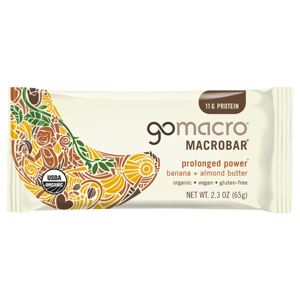 Protein & Meal Replacements GoMacro MacroBar, Banana + Almond Butter hero