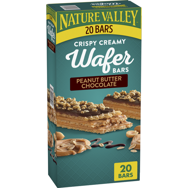 Nature Valley Peanut Butter Chocolate Wafer Bars hero