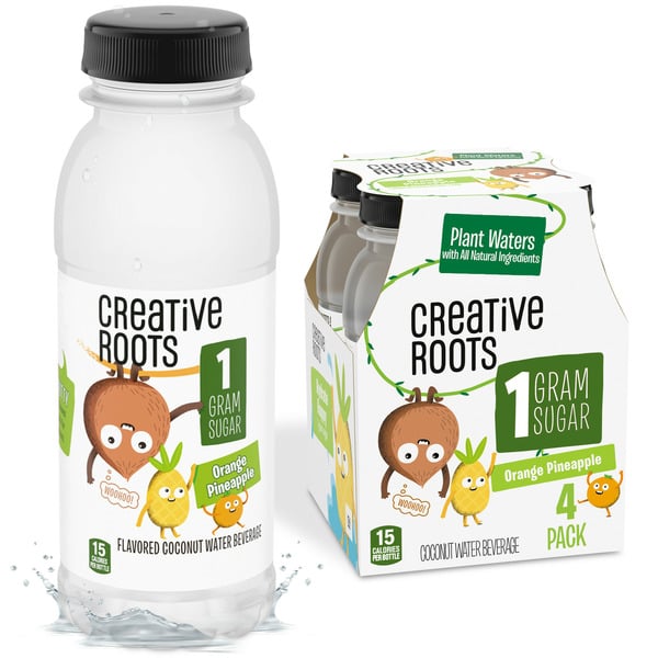 Juice & Nectars Creative Roots Orange Pineapple Naturally Flavored Coconut Water Kids Beverage Drink Bottles hero