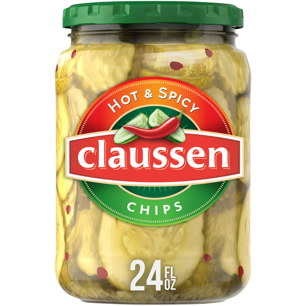 Pickled Goods & Olives Claussen Hot & Spicy Pickle Chips hero