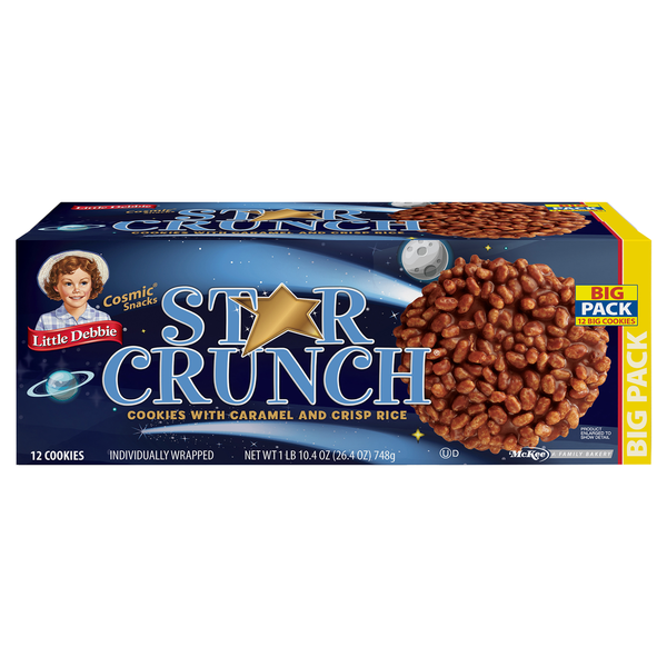 Breakfast Breads, Donuts & More Little Debbie Cookies, Star Crunch, Big Pack hero