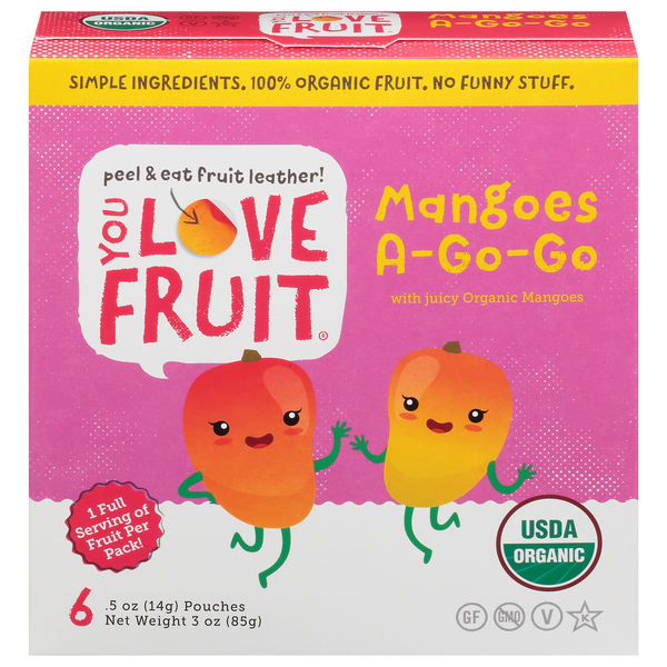 Fruit & Vegetable Snacks You Love Fruit Mangoes, A-Go-Go hero