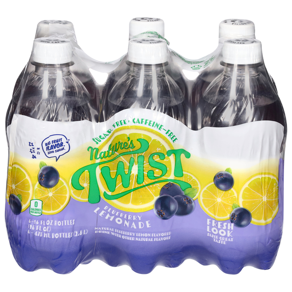 Soft Drinks Nature's Twist Flavored Drink, Sugar Free, Blueberry Lemonade hero