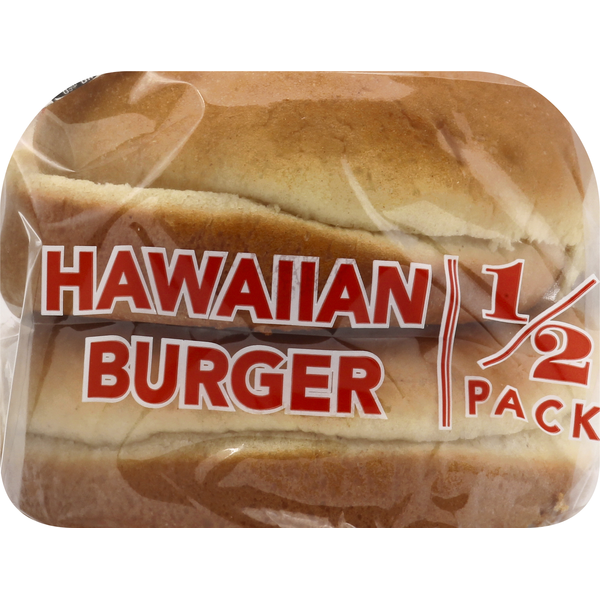 Bread Lewis Bake Shop Buns, Hawaiian Burger, 1/2 Pack hero