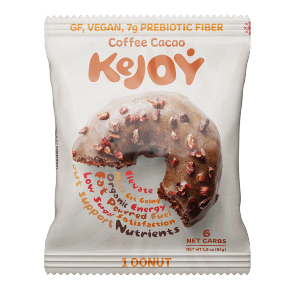 Bakery Desserts KeJoy Gluten Free Donut, Coffee Cacao, Nutrient Dense & Low Carb hero