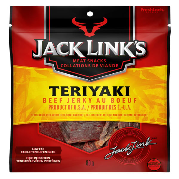 Popcorn & Jerky Jack Link's Beef Jerky, Teriyaki, Meat Snacks hero