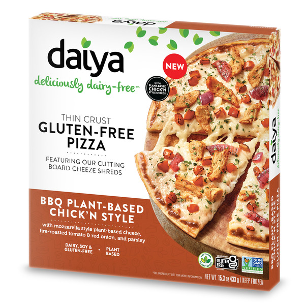 Frozen Pizza Daiya Dairy Free BBQ Plant-Based Chick'n Style Gluten Free Pizza hero