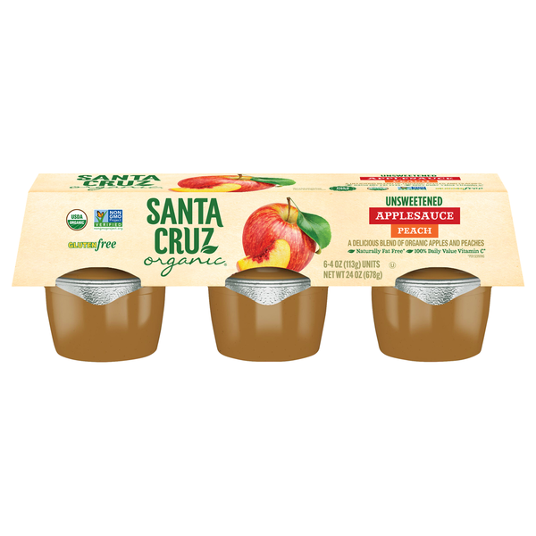 Canned Fruit & Applesauce Santa Cruz Organic Organic Apple Peach Sauce hero