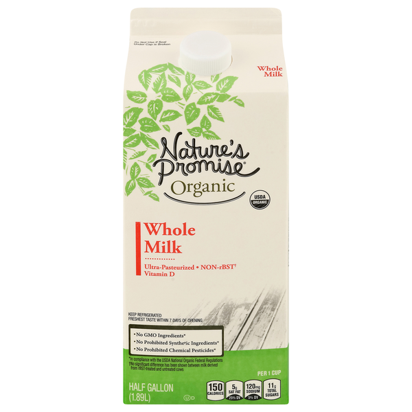 Milk, Soy & Lactose Free Nature's Promise Organic Whole Milk hero