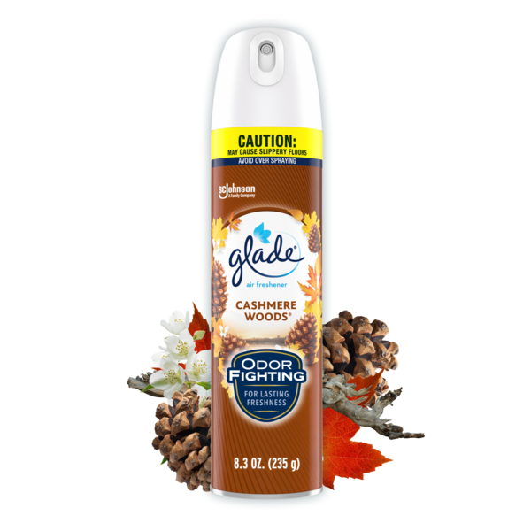 More Household Glade Air Freshener Spray for Home, Cashmere Woods Scent hero