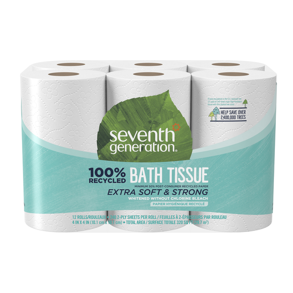 Paper Goods Seventh Generation Toilet Paper Recycled Bath Tissue hero