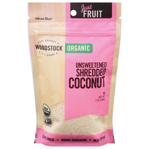 Nuts, Seeds & Dried Fruit WOODSTOCK Organic Shredded Coconut hero