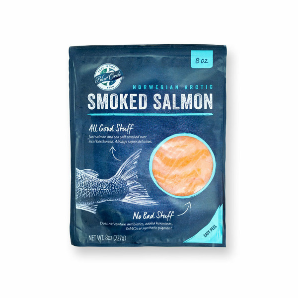 Frozen Meat & Seafood Blue Circle Norwegian Arctic Smoked Salmon hero