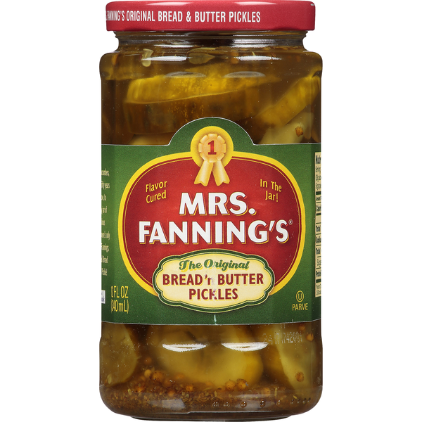 Pickled Goods & Olives Mrs Fannings Original Bread 'n Butter Pickles hero