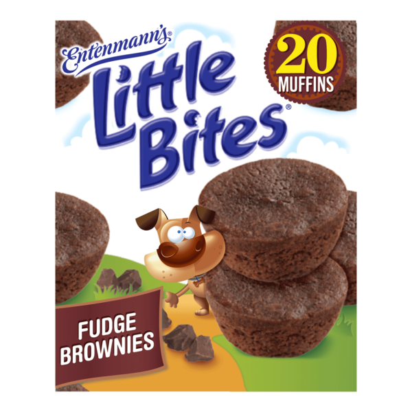 Cookies & Cakes Entenmann's Little Bites, 5 packs, Chocolate Fudge Mini Brownies hero