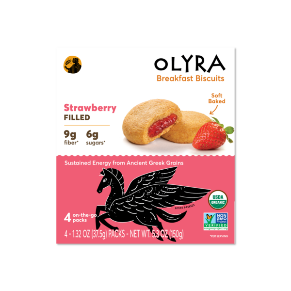 Olyra Strawberry, Fruit Filled Breakfast Biscuits hero