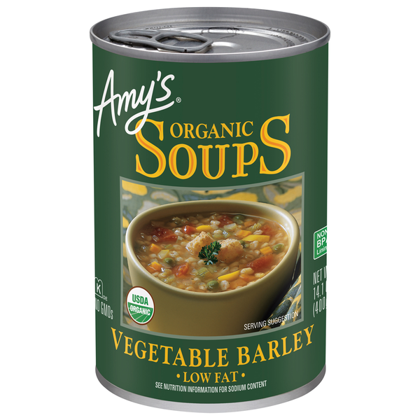 Soup, Broth & Bouillon Amy's Kitchen Vegetable Barley Soup hero