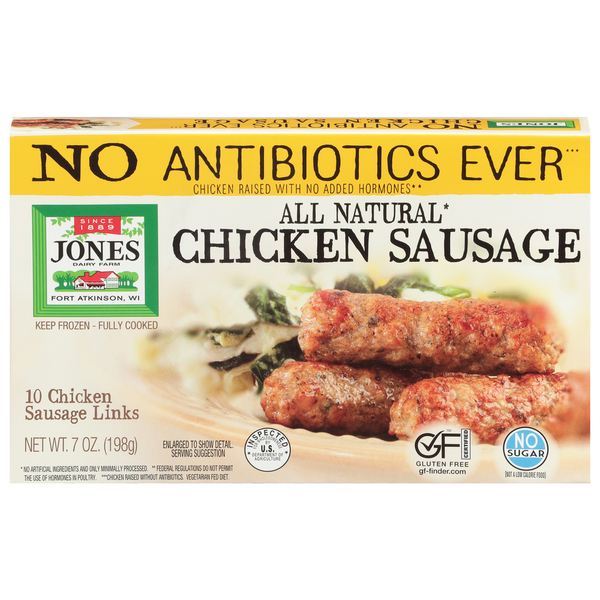 Frozen Meat & Seafood Jones Dairy Farm Chicken Sausage Links, All Natural hero