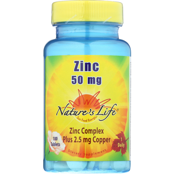 Vitamins & Minerals Nature's Life Zinc, 50 Mg hero