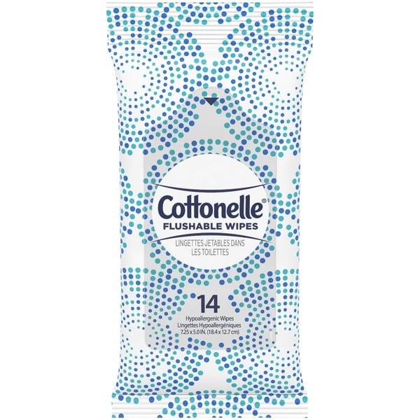 Paper Goods Cottonelle Fresh Care On-The-Go Flushable Wet Wipes hero