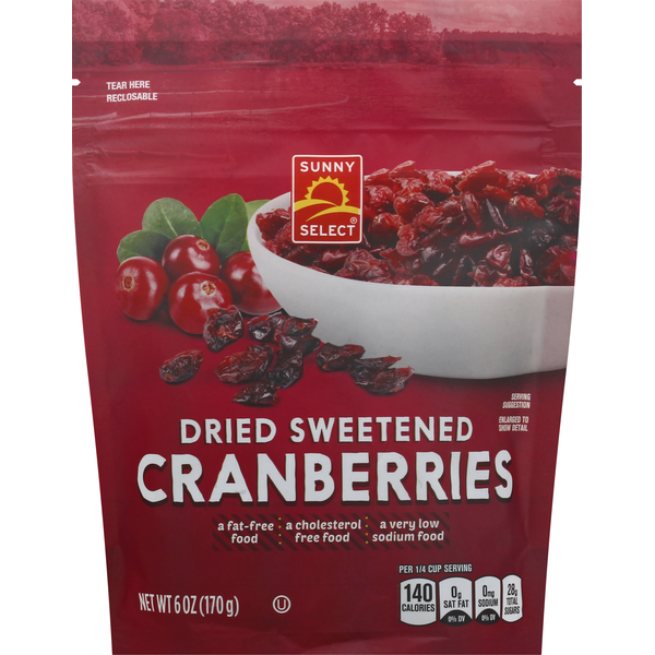 Sunny Select Cranberries, Sweetened, Dried hero