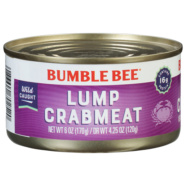 Canned Meat & Seafood Bumble Bee Crabmeat, Lump hero