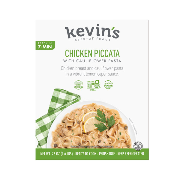 Frozen Meat & Seafood Kevin's Natural Foods Chicken Piccata with Cauliflower Pasta hero