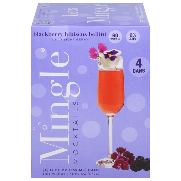 Soft Drinks Mingle Mocktails, Blackberry Hibiscus Bellini hero