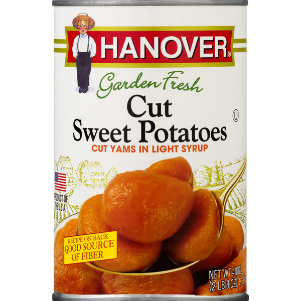 Canned & Jarred Vegetables Hanover Sweet Potatoes, Cut, Garden Fresh hero