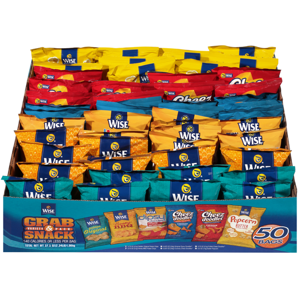 Chips & Pretzels Wise Grab & Snack Variety Pack hero