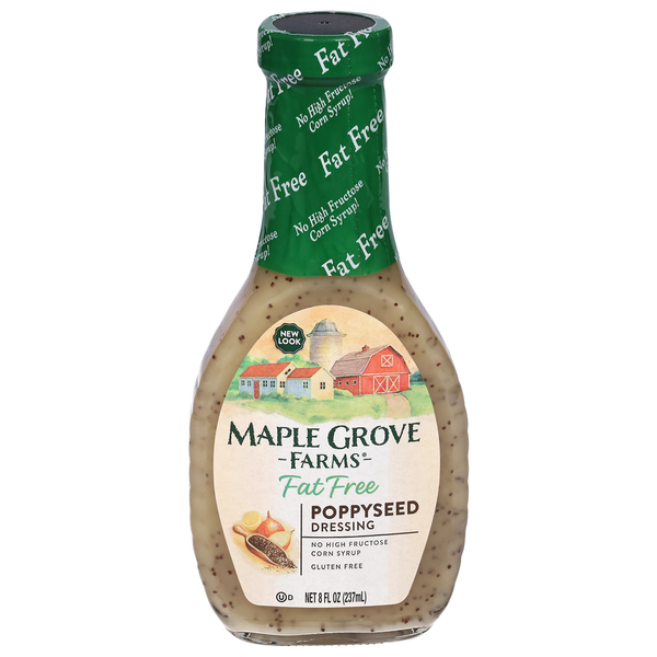 Salad Dressing & Toppings Maple Grove Farms of Vermont Poppyseed Dressing Fat Free hero