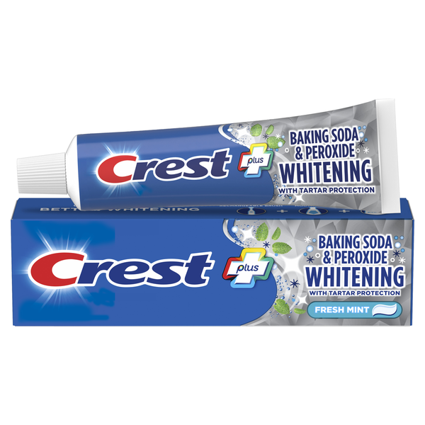 Oral Care Crest Baking Soda & Peroxide Whitening Toothpaste, Fresh Mint hero